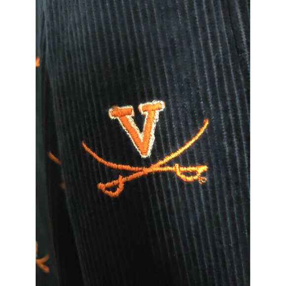 Vintage University of Virginia Corduroy Navy Pants Cavaliers - Picture 6 of 8